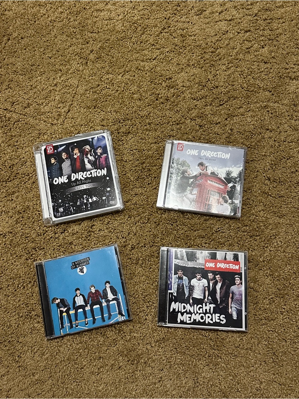 1D One Direction CD Lot - Black, Blue, Red, White